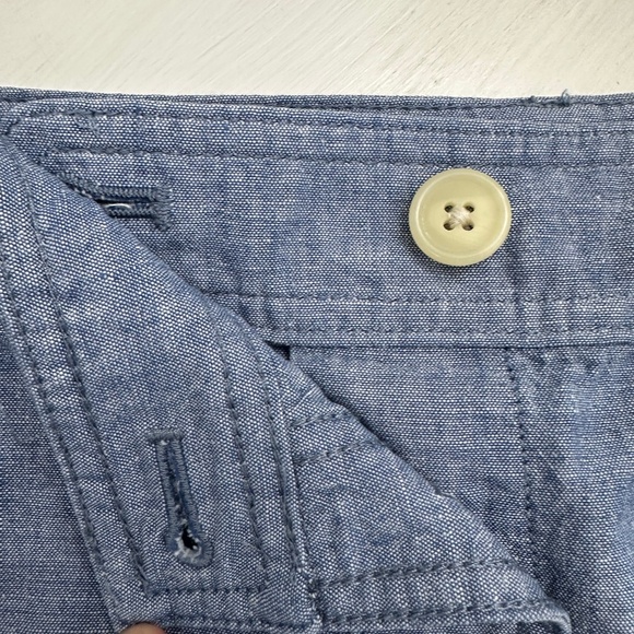 Talbots Chambray Button Down A-Line Skirt Women's 10 100% Cotton - Picture 10 of 11